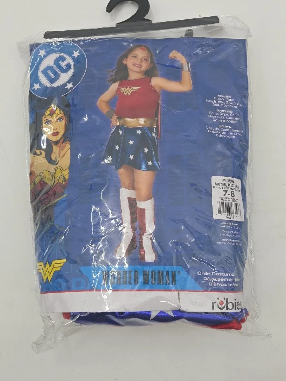 Wonder Woman Kids Red & Blue Superhero Costume